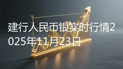建行人民币银实时行情2025年11月23日