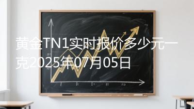 黄金TN1实时报价多少元一克2025年07月05日