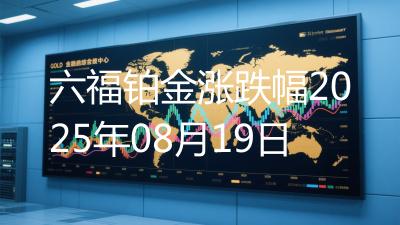六福铂金涨跌幅2025年08月19日