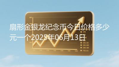 扇形金银龙纪念币今日价格多少元一个2025年06月13日