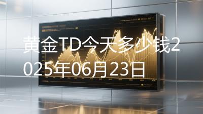 黄金TD今天多少钱2025年06月23日