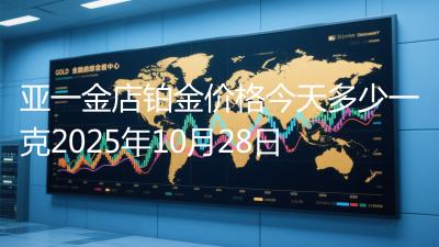 亚一金店铂金价格今天多少一克2025年10月28日
