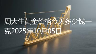 周大生黄金价格今天多少钱一克2025年10月05日
