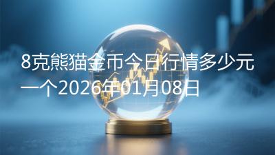 8克熊猫金币今日行情多少元一个2026年01月08日