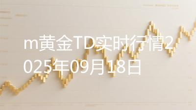 m黄金TD实时行情2025年09月18日