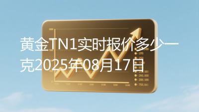 黄金TN1实时报价多少一克2025年08月17日