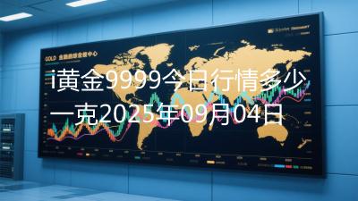i黄金9999今日行情多少一克2025年09月04日