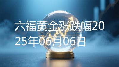 六福黄金涨跌幅2025年06月06日