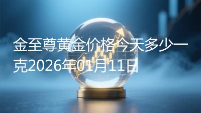 金至尊黄金价格今天多少一克2026年01月11日
