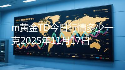 m黄金TD今日行情多少一克2025年11月17日