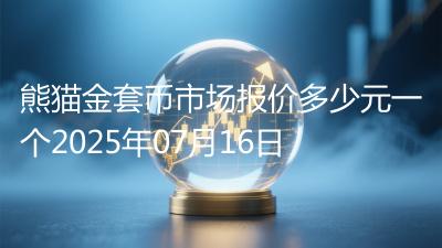 熊猫金套币市场报价多少元一个2025年07月16日