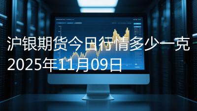 沪银期货今日行情多少一克2025年11月09日