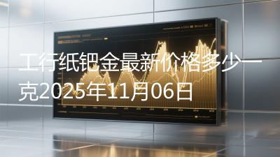 工行纸钯金最新价格多少一克2025年11月06日