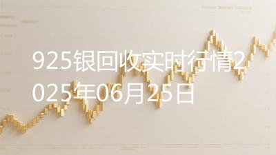 925银回收实时行情2025年06月25日