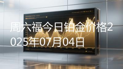 周六福今日铂金价格2025年07月04日