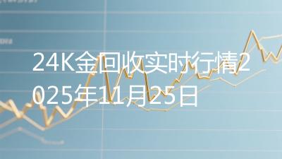 24K金回收实时行情2025年11月25日