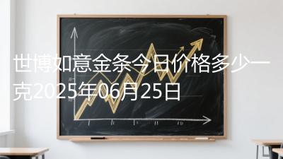 世博如意金条今日价格多少一克2025年06月25日
