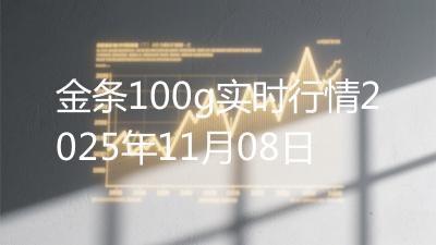 金条100g实时行情2025年11月08日