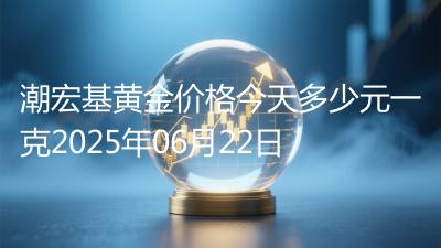 潮宏基黄金价格今天多少元一克2025年06月22日