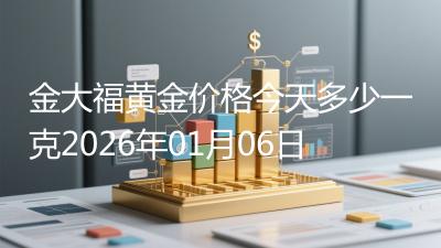 金大福黄金价格今天多少一克2026年01月06日