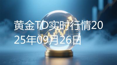 黄金TD实时行情2025年09月26日