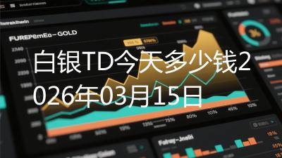 白银TD今天多少钱2026年03月15日