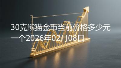 30克熊猫金币当前价格多少元一个2026年02月08日