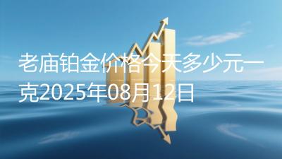 老庙铂金价格今天多少元一克2025年08月12日