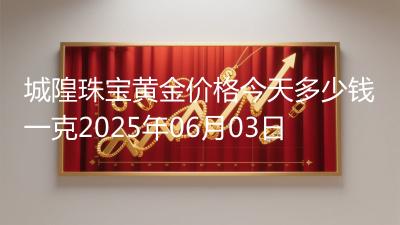 城隍珠宝黄金价格今天多少钱一克2025年06月03日