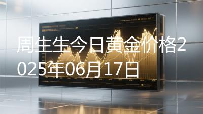 周生生今日黄金价格2025年06月17日
