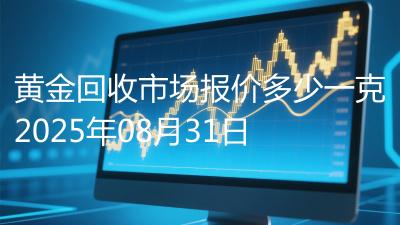 黄金回收市场报价多少一克2025年08月31日