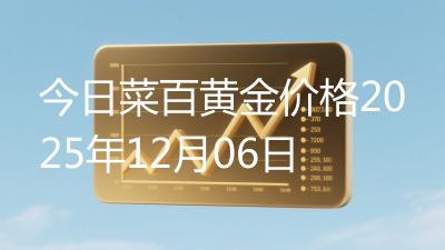 今日菜百黄金价格2025年12月06日