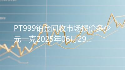 PT999铂金回收市场报价多少元一克2025年06月29日