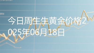 今日周生生黄金价格2025年06月18日