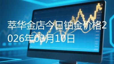 萃华金店今日铂金价格2026年03月10日