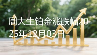 周大生铂金涨跌幅2025年12月03日