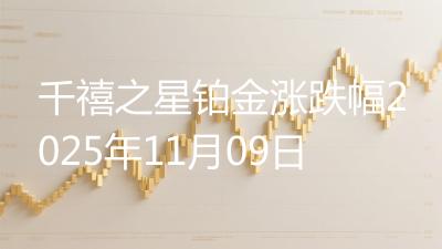 千禧之星铂金涨跌幅2025年11月09日