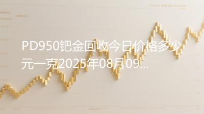 PD950钯金回收今日价格多少元一克2025年08月09日