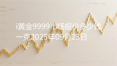 i黄金9999市场报价多少钱一克2025年09月23日