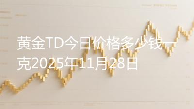 黄金TD今日价格多少钱一克2025年11月28日