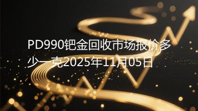 PD990钯金回收市场报价多少一克2025年11月05日
