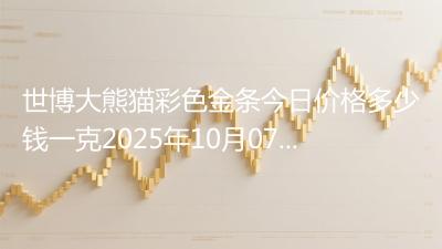 世博大熊猫彩色金条今日价格多少钱一克2025年10月07日