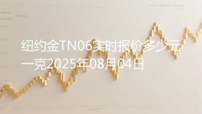 纽约金TN06实时报价多少元一克2025年08月04日