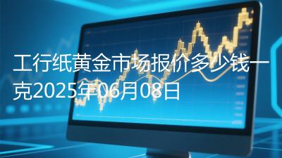 工行纸黄金市场报价多少钱一克2025年06月08日