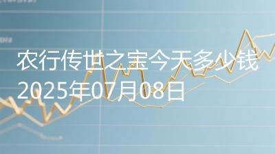 农行传世之宝今天多少钱2025年07月08日