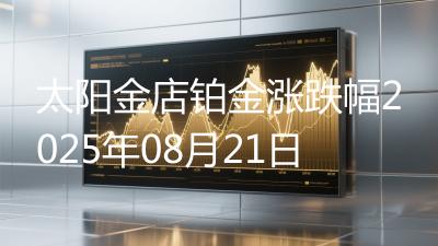 太阳金店铂金涨跌幅2025年08月21日