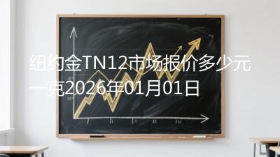 纽约金TN12市场报价多少元一克2026年01月01日