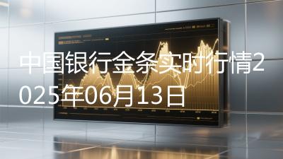 中国银行金条实时行情2025年06月13日