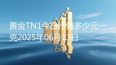 黄金TN1今日行情多少元一克2025年06月13日