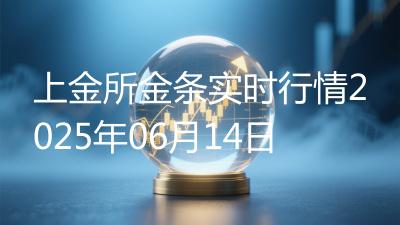 上金所金条实时行情2025年06月14日